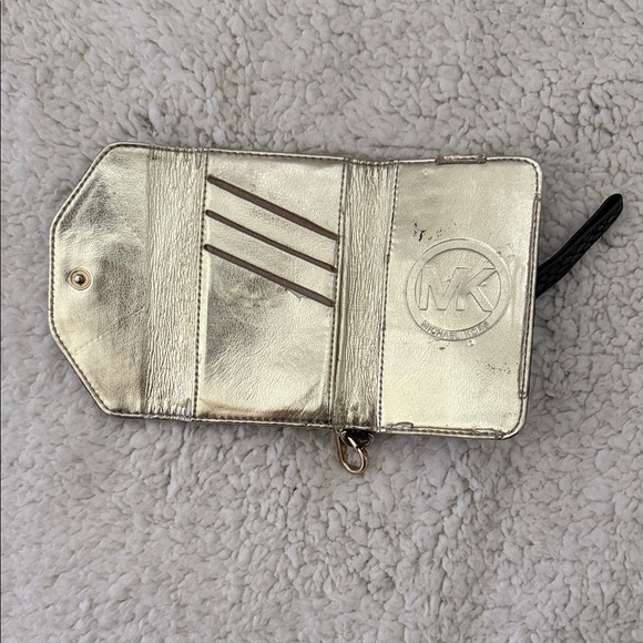 Michael Kors Black Textured Wristlet - Picture 2 of 2